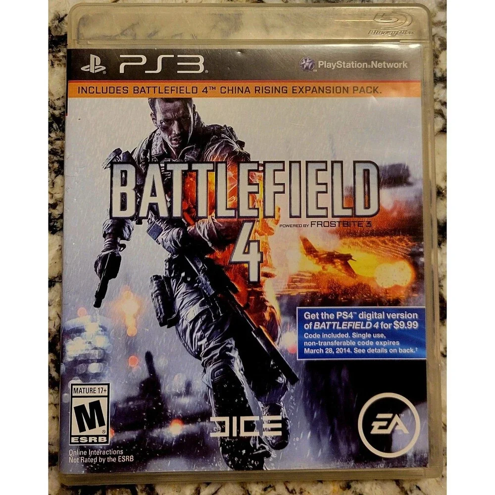 Sony PlayStation 3 PS3: Battlefield 4,CHINA RISING EXPANSION INCLUDED, FAST SHIP